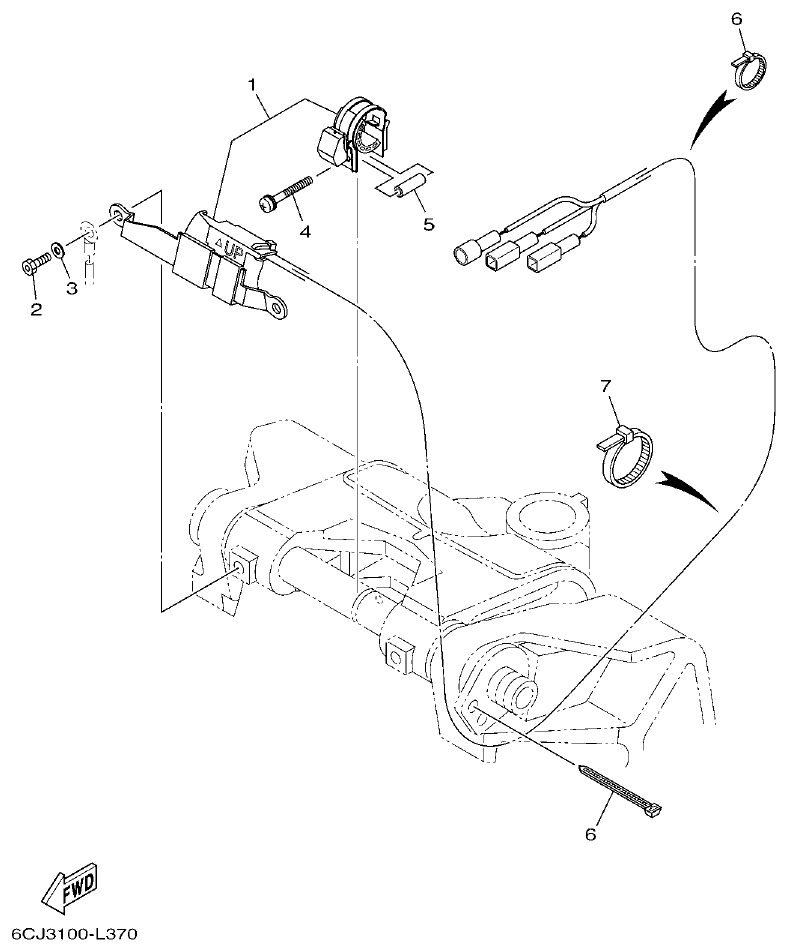 Yamaha FT50JET, FT60GET OPTIONAL PARTS 2 parts diagram
